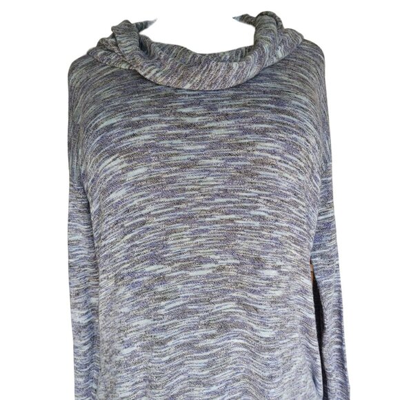 Knox Rose Layering Fall Winter School Work Cowl Neck Heathered Casual XL Tunic - Picture 2 of 10